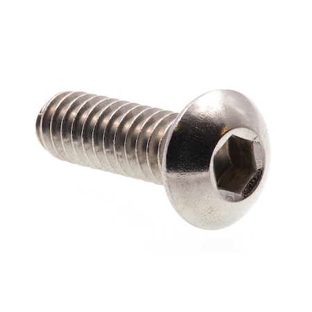 Prime-Line #10-24 Socket Head Cap Screw, Button, Plain Stainless Steel, 5/8 in Length, 10 PK 9169268